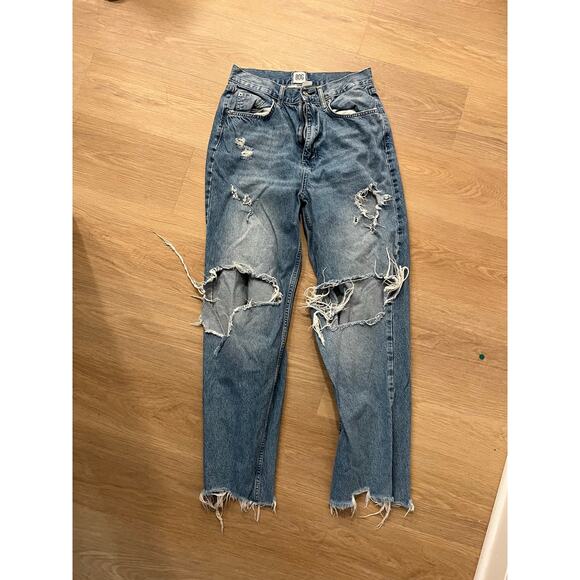 BDG Urban Outfitters High Rise Baggy Straight Leg Jeans Women's Size 29 - Picture 1 of 4